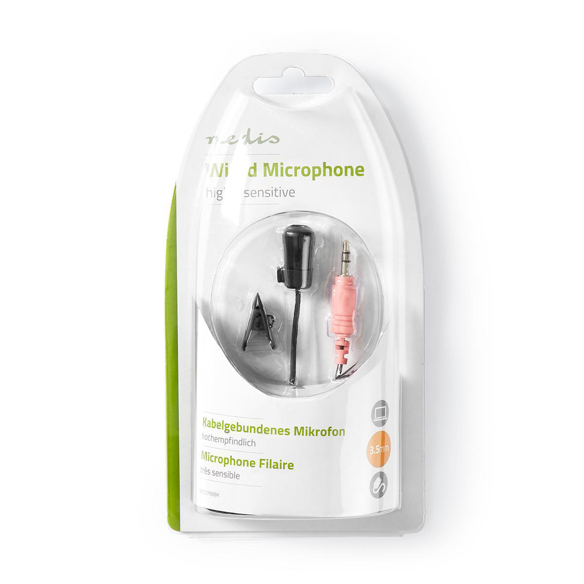 מיקרופון קליפס למחשב Nedio MICCJ100BK