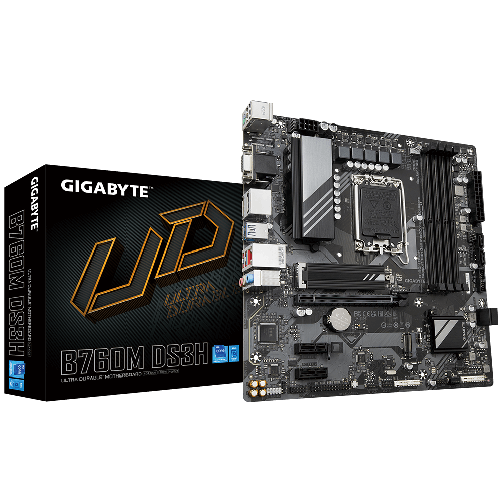 לוח ראשי GigaByte B760M DS3H DDR5  -  Socket 1700