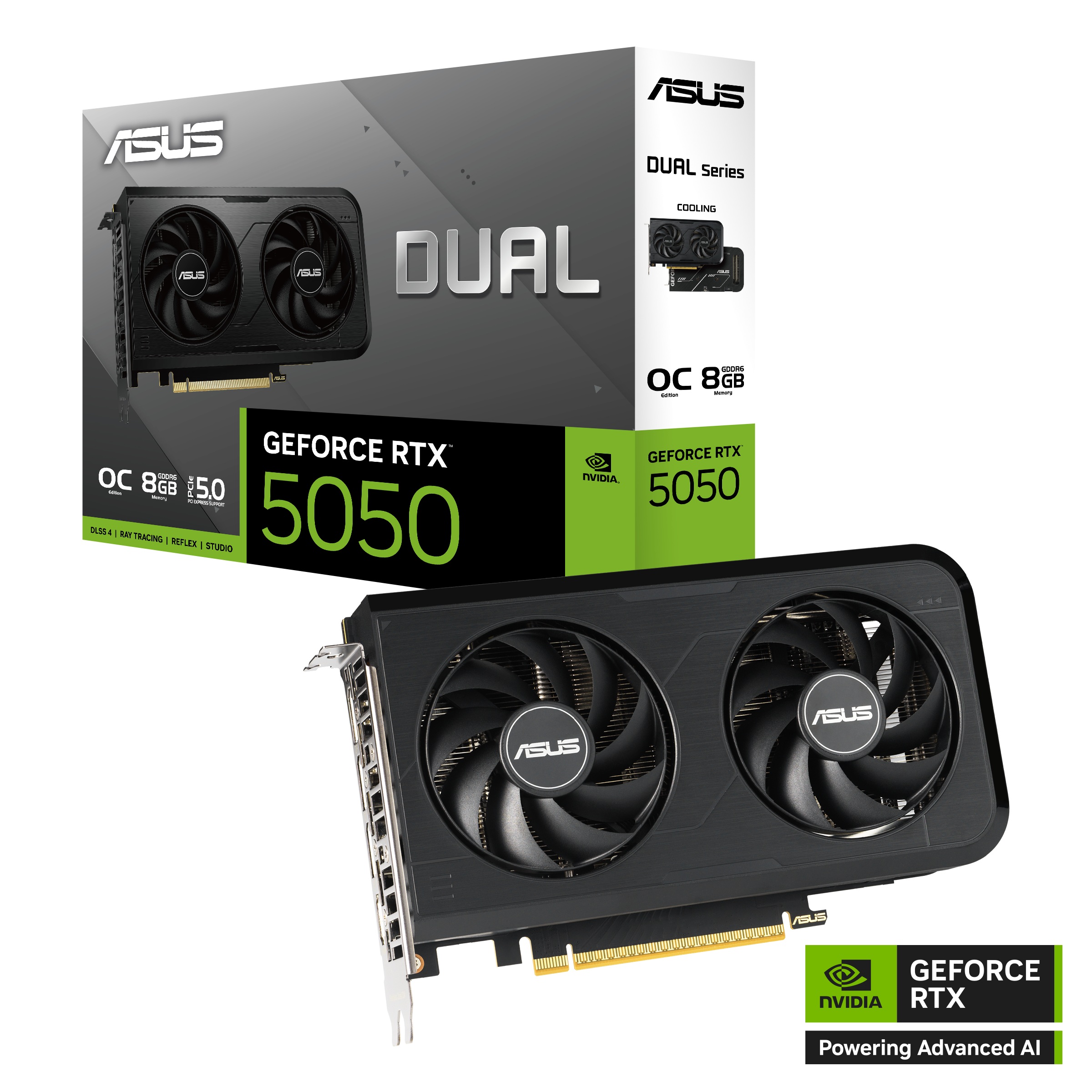 כרטיס מסך ASUS Dual GeForce RTX 5050 8GB GDDR6 OC Edition 90YV0N72-M0NA00