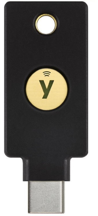 מפתח לאימות חומרה  YubiKey 5C NFC - USB TYPE C