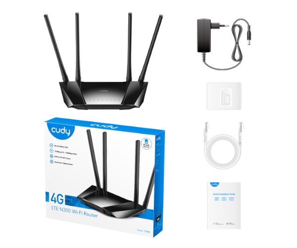 נתב סלולארי אלחוטי CUDY LT400 300MB/s