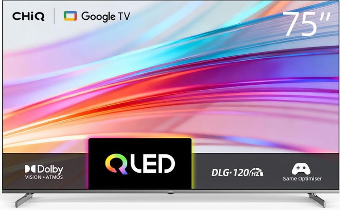 טלוויזה חכמה CHIQ U75QM10S - 75" QLED 4K Google TV
