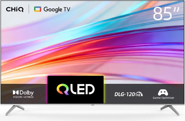 טלוויזה חכמה CHIQ U85QM10S - 85" QLED 4K Google TV