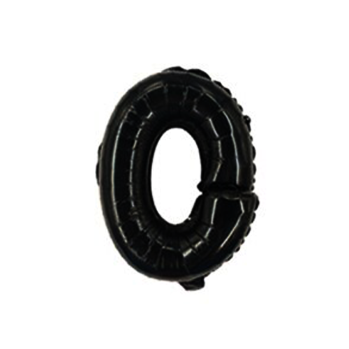 בלון מספרים 0 - שחור