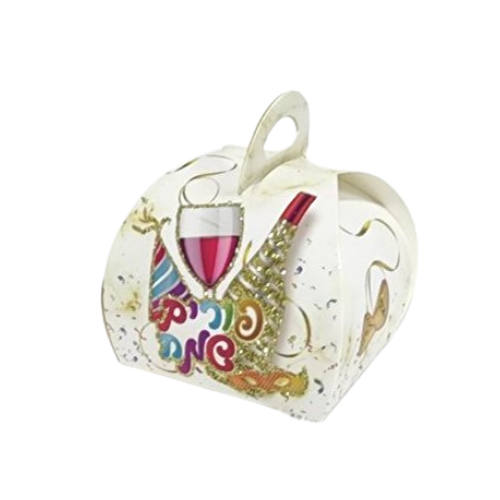 קופסאות קרטון למשלוח מנות 10 יח' - צבעוני