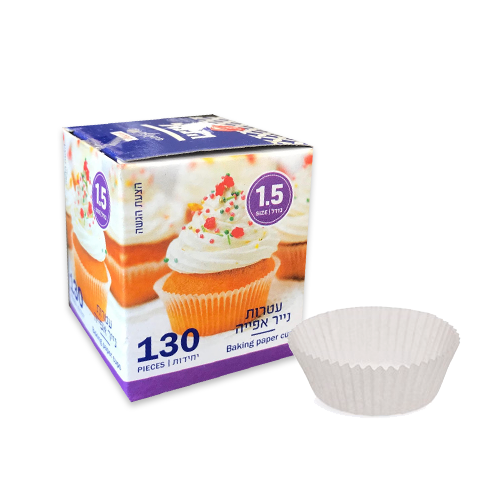 עטרות לעוגיות גודל 1.5 - לבן