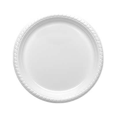 צלחת 9 ריינבואו 25 יח' - לבן