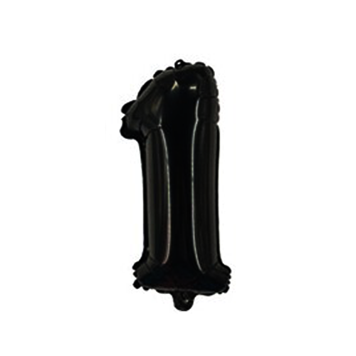 בלון מספרים 1 - שחור