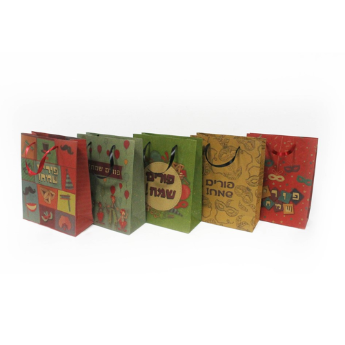 שקית נייר למשלוח מנות נייר חום - קטן