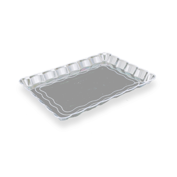 מגש פלסטיק דוגמאת גלים - קטן