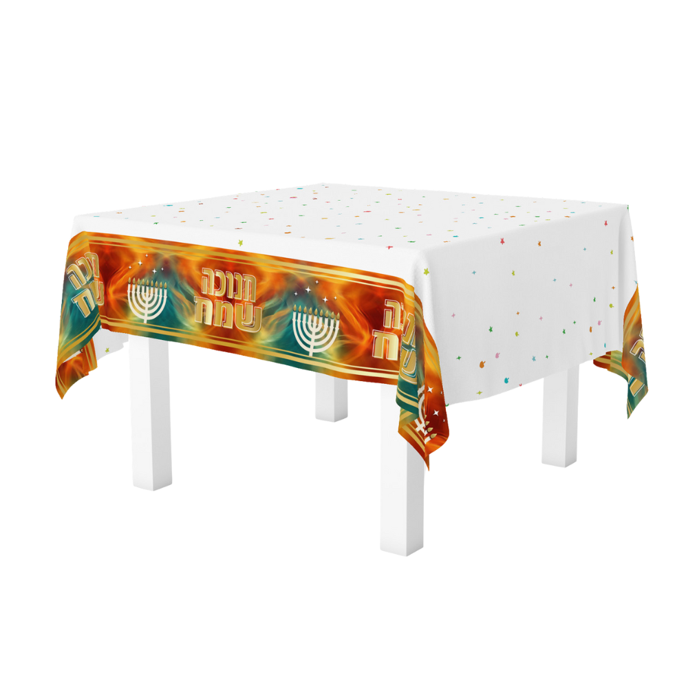 מפת ניילון חנוכה שמח