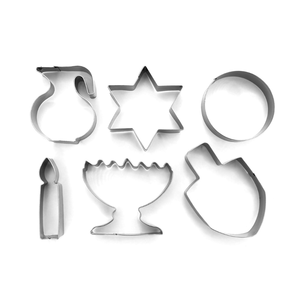 חותכנים לחנוכה צורות שונות 6 יח'