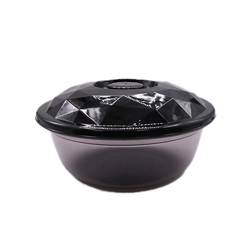 קערה התפחה 5 ליטר גדולה - שקוף שחור