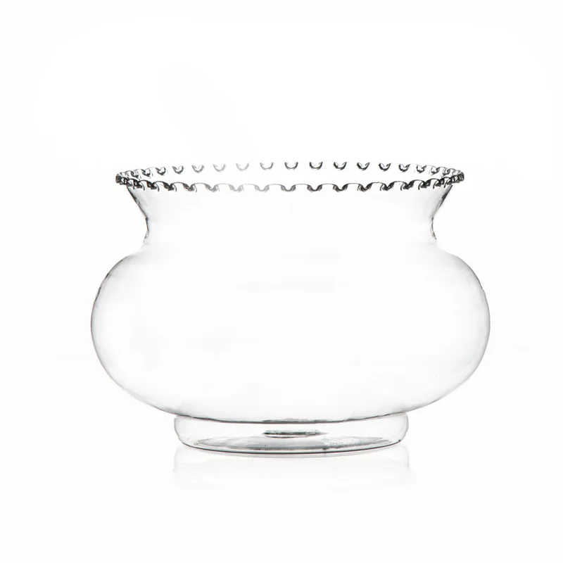 קערה פלסטיק משוננת - שקוף