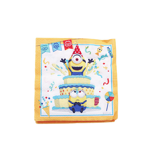 מפיות יום הולדת מיניונים 20 יח' - צהוב