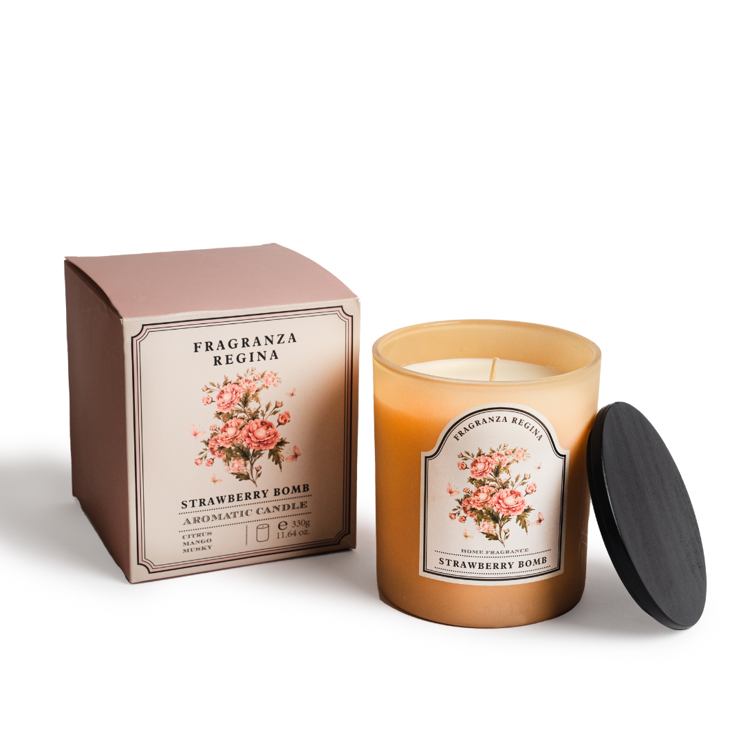 נר ריחני רטרו תות 330 ג'