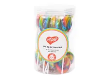 סוכריות על מקל 24 יח' - צבעוני