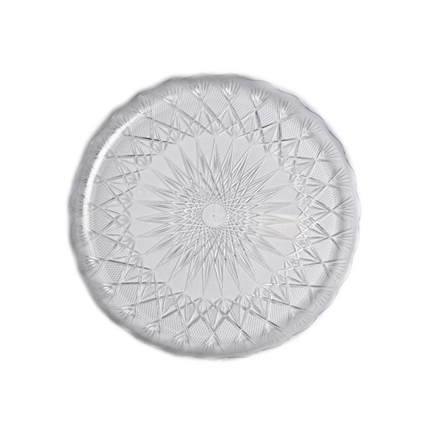 מגש קריסטל עגול קוטר 33 - שקוף