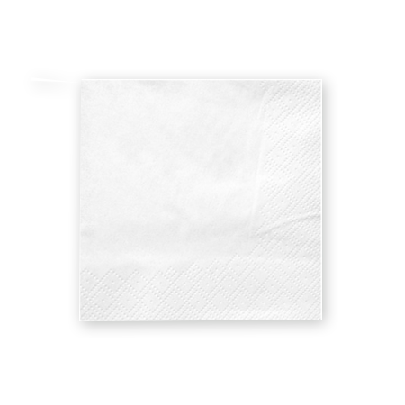 מפיות קוקטייל מרובעות 50 יח' - לבן