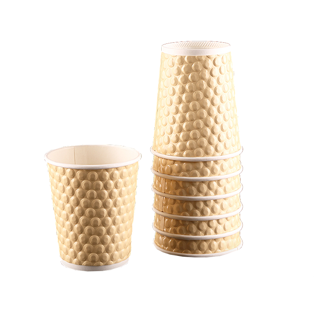 כוס נייר בועות 20 יח' - קרם