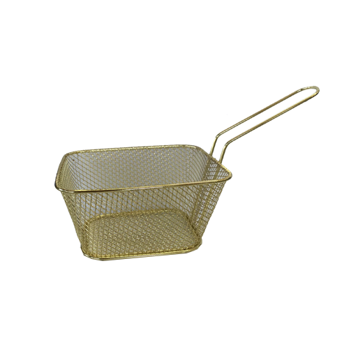 סלסלת מתכת להגשה - זהב