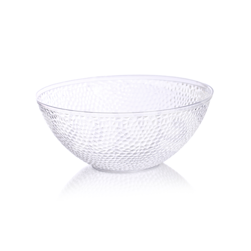 קערת פלסטיק יהלום בינוני - שקוף