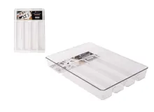 סכומון מגירה אקרילי 5 תאים - שקוף