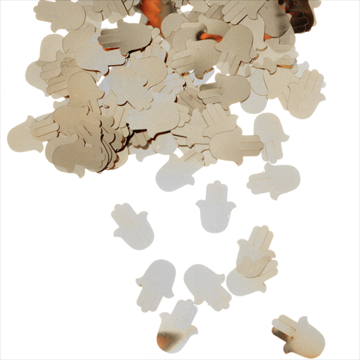 קונפטי חמסה קטן - כסף