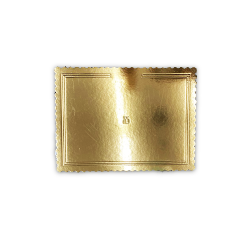 בסיס מלבני קשיח מקרטון 40*50 ס"מ - זהב