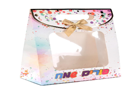 שקית פורים שמח עם חלון - קטן