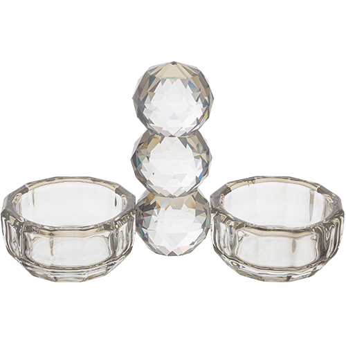 מלחיית קריסטל מהודרת 14 ס"מ - שקוף