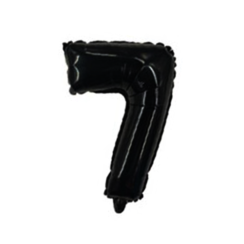 בלון מספרים 7 - שחור