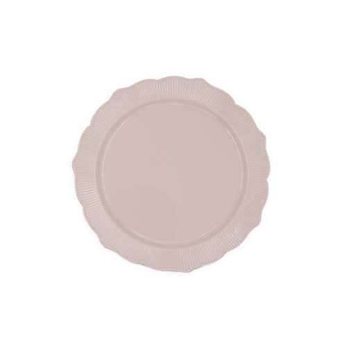 צלחת פלסטיק 7 כלנית 8 יח' - ורוד