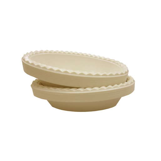  צלחת קסרול פלסטיק color ארוז 18 יח' - קרם