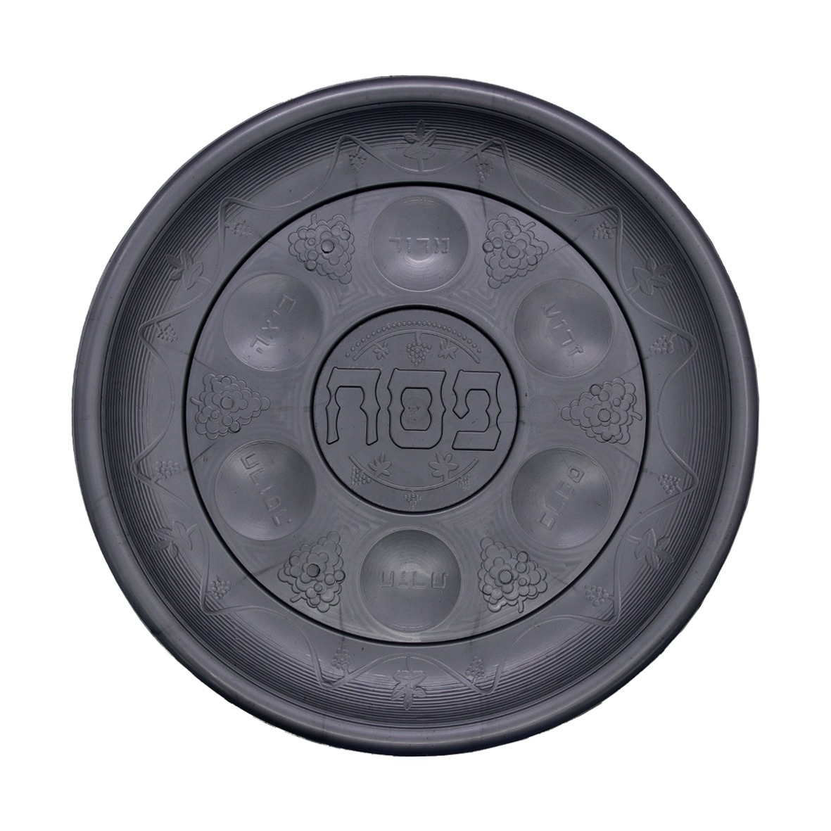 קערת סדר פלסטיק קשיחה - כסף