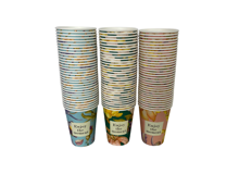 מארז 96 כוסות נייר לשתייה חמה 9OZ - דגם משתנה