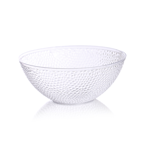 קערת פלסטיק יהלום גדול - שקוף