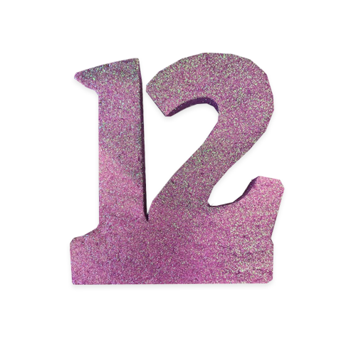 מספר 12 למרכז השולחן בת מצווה - ורוד