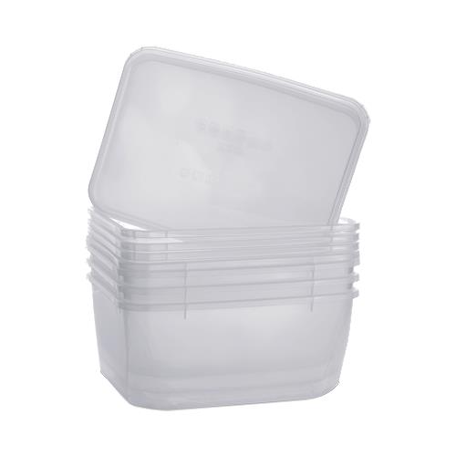 6 יח' מיכל 2 ליטר + מכסה