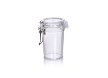 צנצנת קינוח פלסטיק 5 יח' - שקוף 