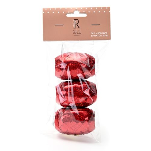 סרט לעטיפה 3 יח' - אדום