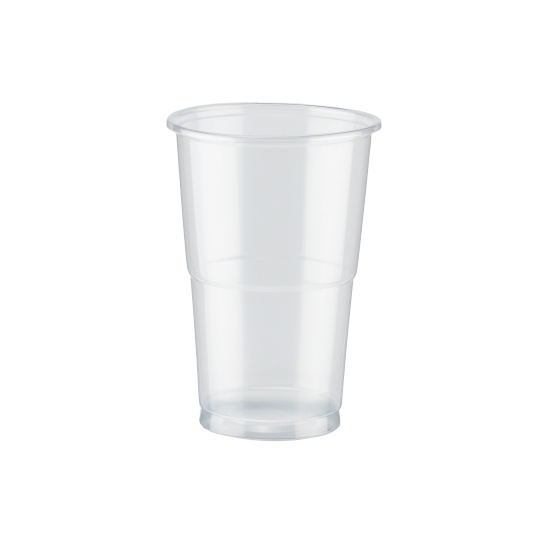כוס פלסטיק לבירה ספלאש 40 יח' - שקוף