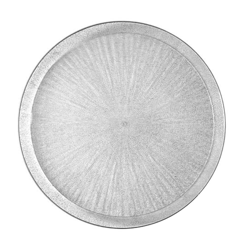 צלחת פלסטיק 10 ICE אייס 10 יח' - ניצוצות כסף