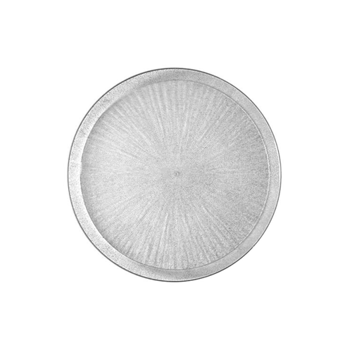 צלחת פלסטיק 7 ICE אייס 10 יח'- ניצוצות כסף	