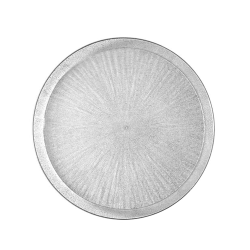 צלחת פלסטיק 9 ICE אייס 10 יח'- ניצוצות כסף	