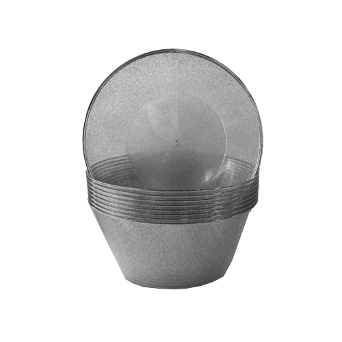 מרקייה פלסטיק  ICE אייס 10 יח'- ניצוצות כסף	