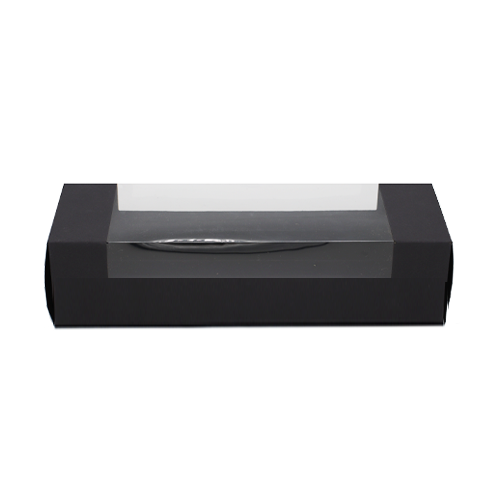 קופסת קרטון לאינגליש קייק+חלון- שחור