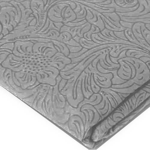 גליל מפת אלבד מוטבעת יוקרתית - כסף