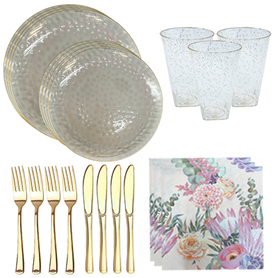 חבילת אירוח בועות 10 סועדים - זהב