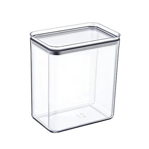 קופסה אקרילית מלבנית 2.6 ליטר - שקוף